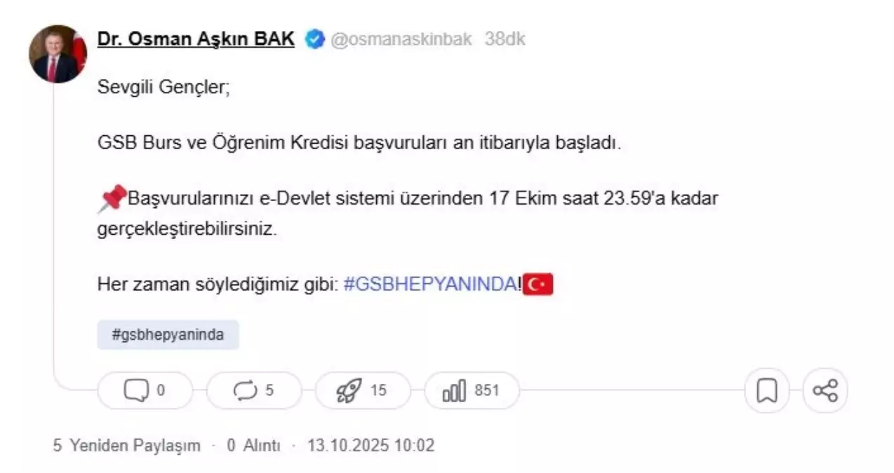 Gençlik ve Spor Bakanlığı 2025-2026 Eğitim Öğretim Dönemi Burs/Kredi Başvuruları Başladı genclik ve spor bakanligi 2025 2026 egitim ogretim donemi burskredi basvurulari basladi nlkXZmYn.jpg