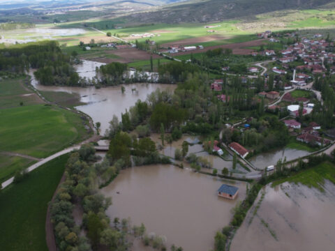 Çekerek Irmağı Taştı, Tarım Alanları Su İçinde Kaldı