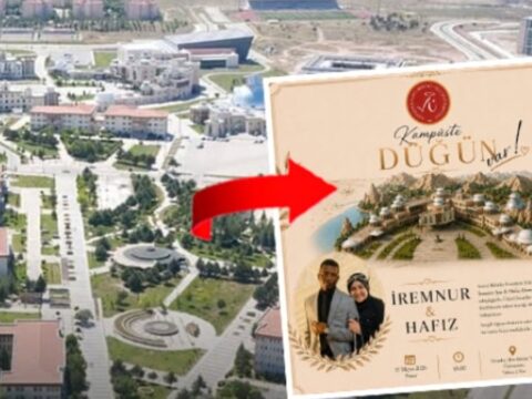 Nevşehir Hacı Bektaş Veli Üniversitesi’nden Farklı Bir Etkinlik: Kampüste Düğün Coşkusu