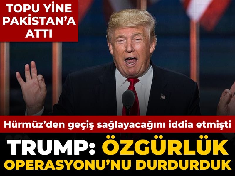 Trump’tan Açıklama: Hürmüz’deki Askeri Operasyon Askıya Alındı